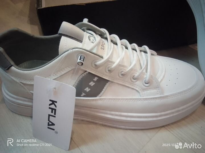 Кеды белые мужские 42