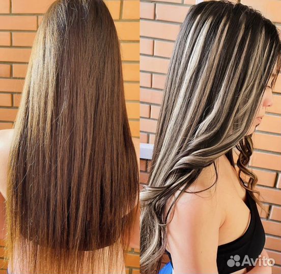 Наращивание волос на дому