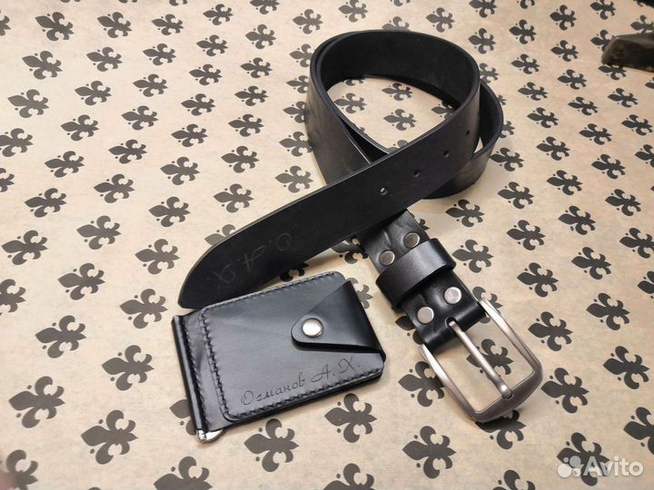 Подарочный комплект из натуральной кожи