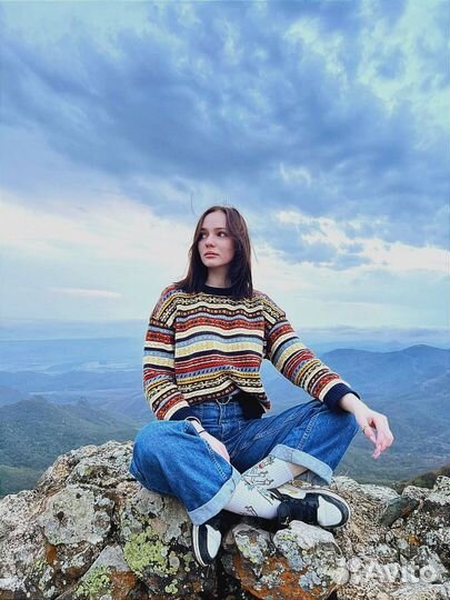 Свитер женский ретро xs-s