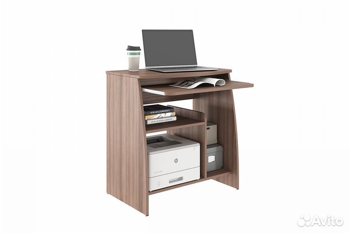 Стол компьютерный Кроха Мебельсон ясень шимо темны