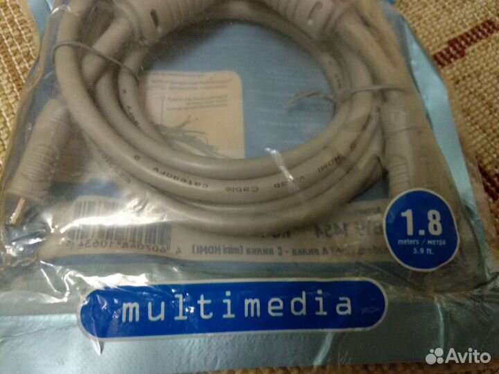 Кабель hdmi-mini hdmi, 1,8 м, belsis, BW1454