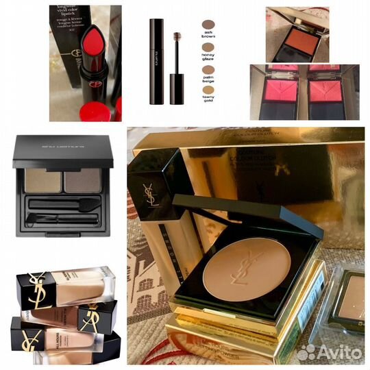 Пудра Ysl, румяна, карандаш, тушь, подводка