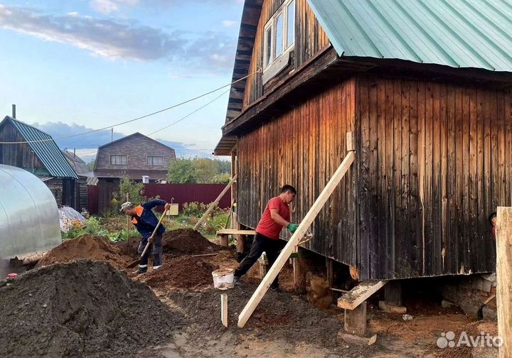Реставрация дома Замена венцов лаг Ремонт пола