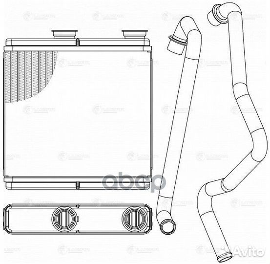 Радиатор печки Chevrolet Spark M300 09 LRH0544