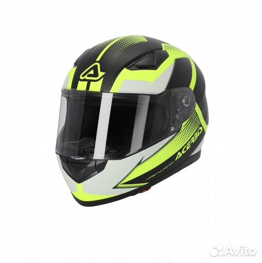 Шлем Acerbis fullface X-street Black/Fluo-Yellow