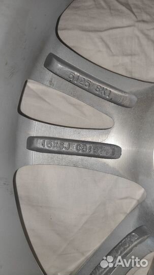 Диск литой R15 6J 5x100 (VW, Skoda)