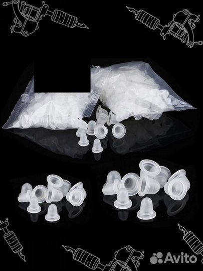 Колпачки для пигмента силиконовые