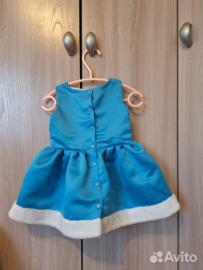 Костюм снегурочки детский на 80 см