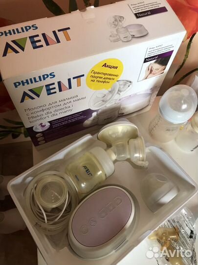 Молокоотсос Avent электрический бутылочка medela