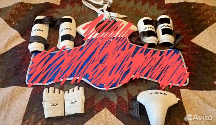 Комплект защиты для тхеквандо