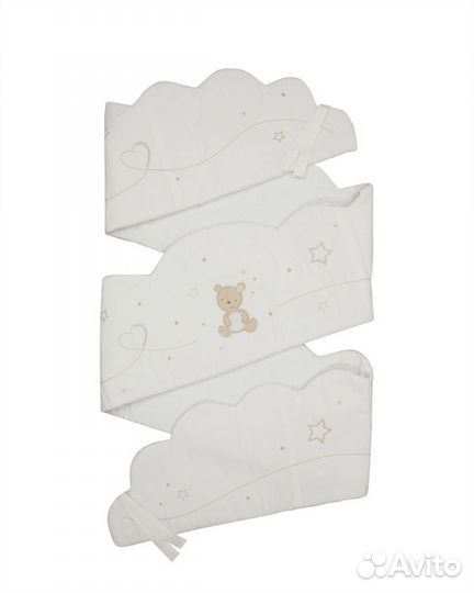 Бампер для кроватки Mothercare (молочный) б у