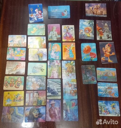 Переливные календарики СССР обертки шоколада