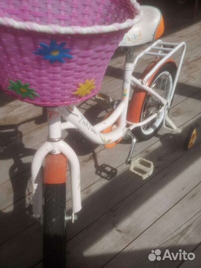 Детский велосипед для девочки 4-7 лет
