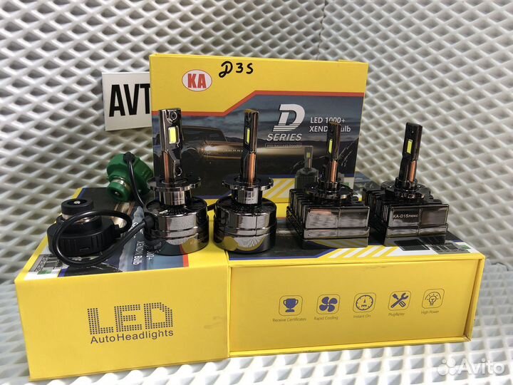 Лед Led лампы D1S/D2S/D3S/D4S замена ксенона