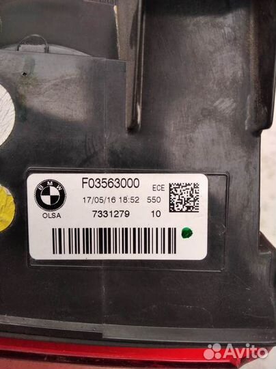 BMW X4 F26 2014 фонарь задний левый б/у оригинал