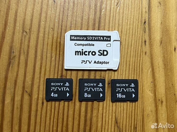 Адаптер и карты psvita 4/8/16GB