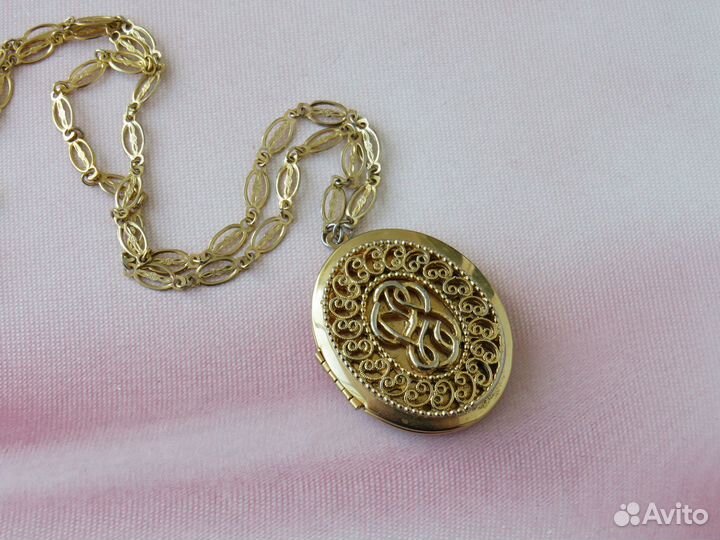 Park lane Подвеска Локет на цепочке Винтаж Клеймо