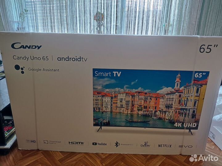 Телевизор SMART tv Candy(завод Haier) 65 диагональ