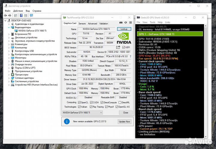 Игровая ASL GeForce GTX 1660 Ti 6GB