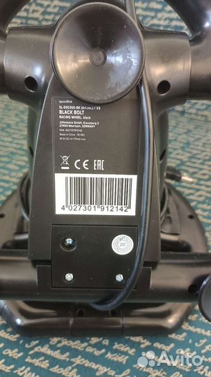 Руль SpeedLink black bolt Racing Wheel