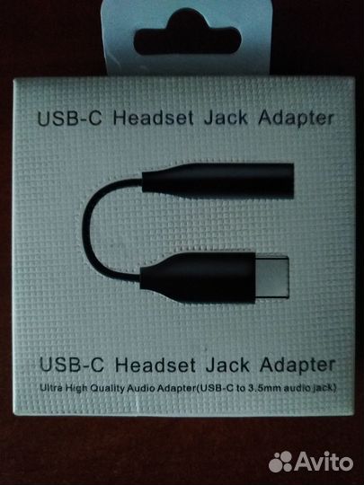 Переходник с USB type c на audio jack 3.5mm