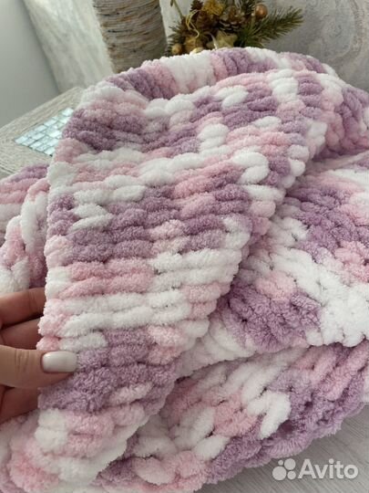 Вязанный плед