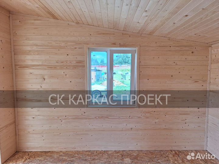 Дачный домик под ключ Каркасный дом сухой каркас