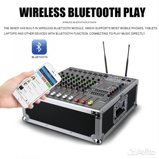 Активный микшерный пульт, +Радиомикрофоны +Кейс