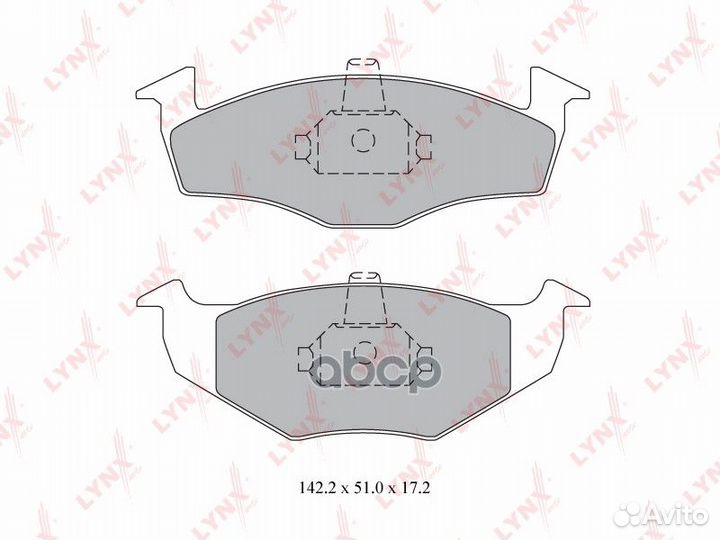 Колодки тормозные дисковые перед BD8008