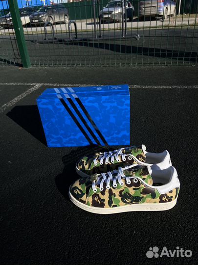 Кроссовки Adidas stan smith x bape