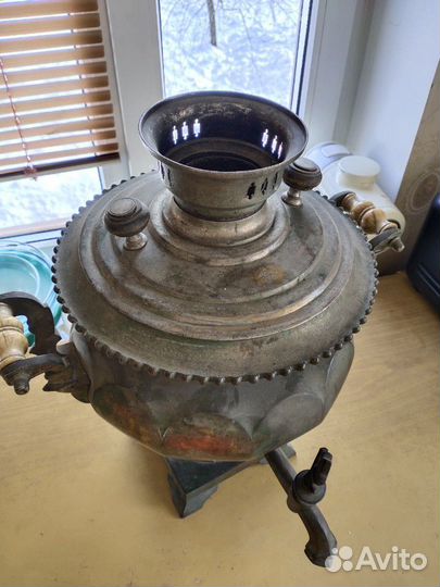 Самовар гранёная репа. 19век. Баташев
