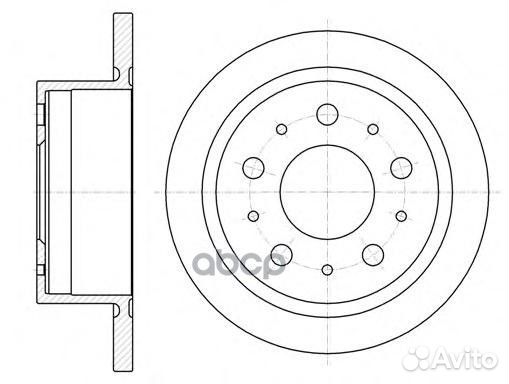 Диск торм задн. Jumper Ducato Boxer 06- 61057