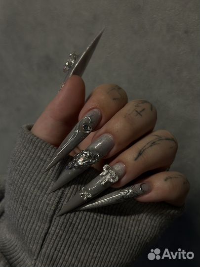 Маникюр наращивание