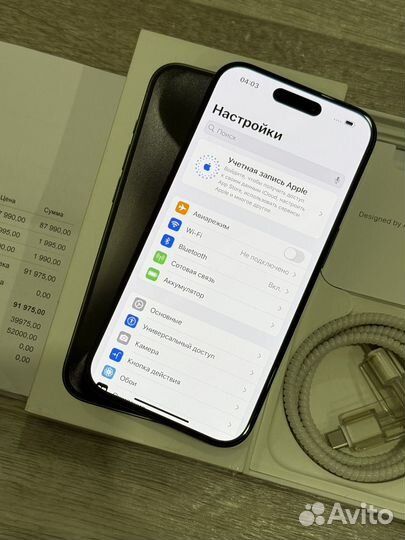 iPhone 15 Pro, Black (93 аккум, Идеал, Sim)