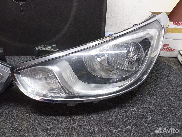 Фары передние на hyundai solaris