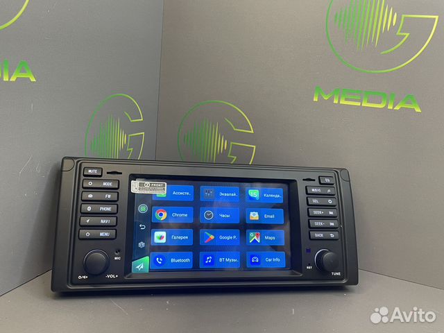 Магнитола на bmw E39 с кнопками