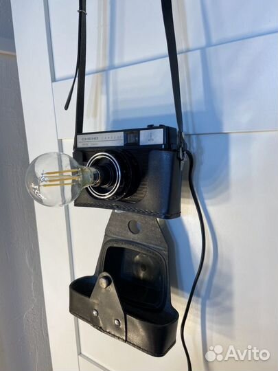 Светильник из фотоаппарата в стиле лофт