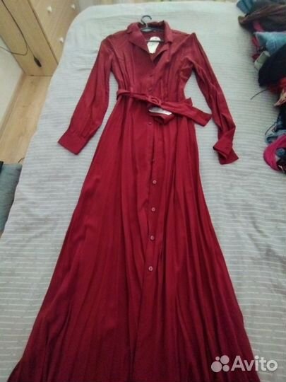 Деловое платье в пол под каблучок