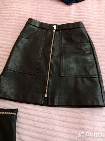 Юбка экокожа 40-42