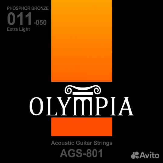 Струны 11-50 Olympia AGS801 Phosphor Bronze