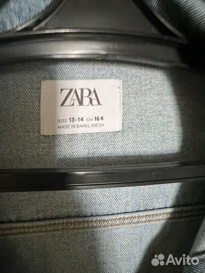 Джинсовая куртка zara для девочки 164