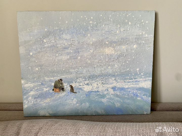 Картина маслом на холсте и подрамнике
