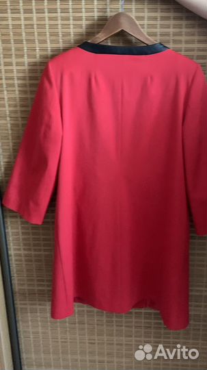 Жакет женский удлиненный, красный