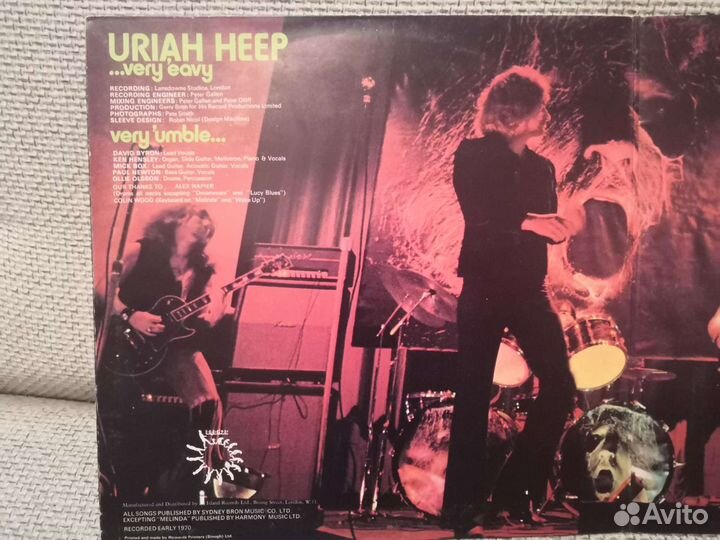 Uriah Heep - Very 'Eavy very 'umble UK LP