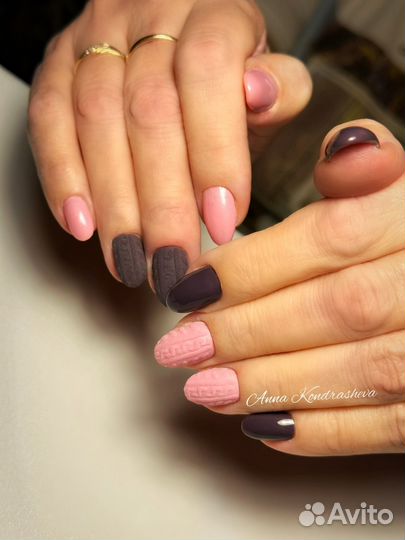 Аппаратный маникюр, покрытие гель-лаком