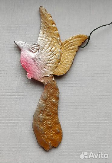 Елочные игрушки картонаж Жар-птица