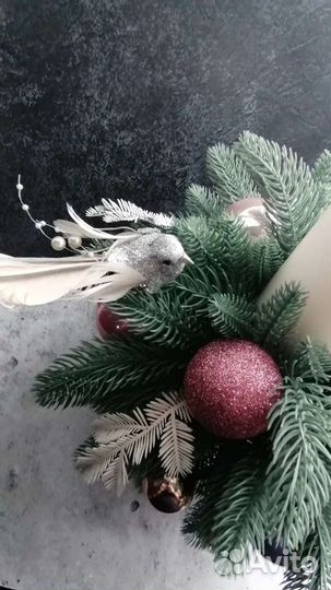 Новогодняя композиция в бокале