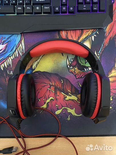 Игровые наушники с микрофоном sven