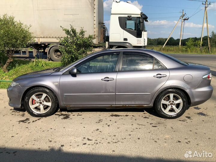 Mazda 6 2.0 AT, 2004, битый, 180 000 км
